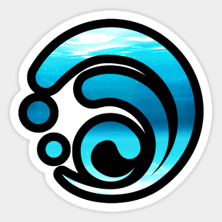 Hydro Element with underwater theme Sticker